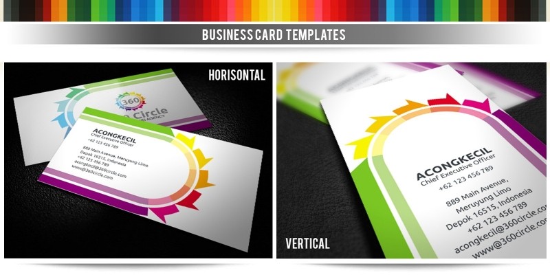 360 Circle - Premium Business Card Template 