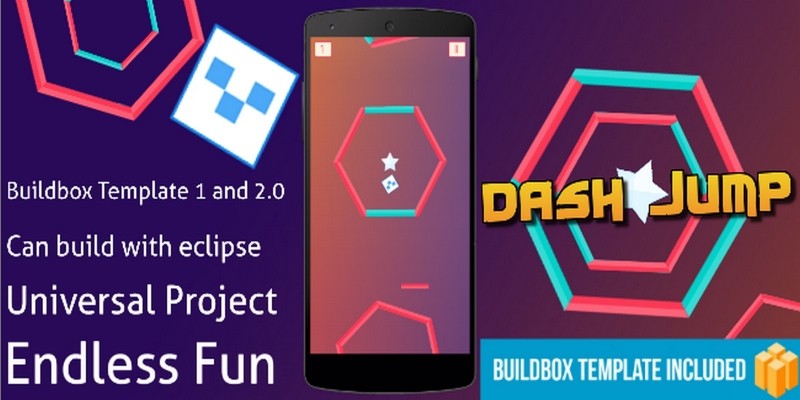 Dash Jump – Buildbox Template