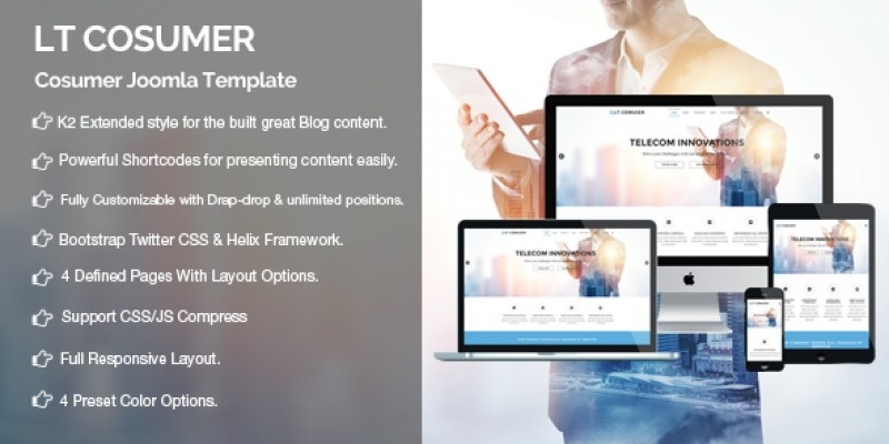 LT Comuser – Premium  Joomla Template