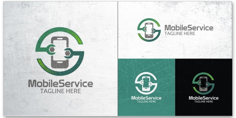 Mobile Service Logo Template