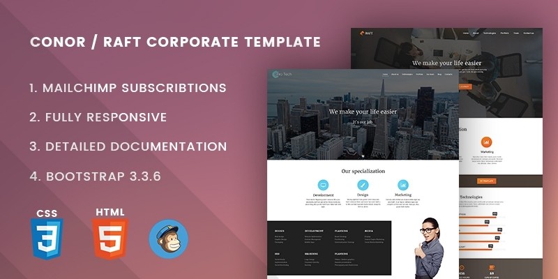 Conor Raft - Corporate Website Template