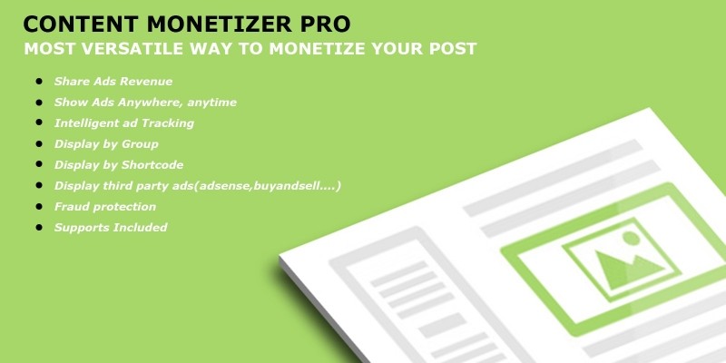 Content Monetizer Pro - WordPress Plugin