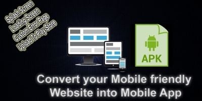 Convert Website To App - Android Webview Template