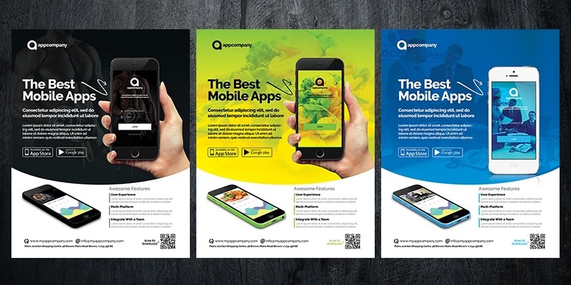 Mobile App Flyer Template