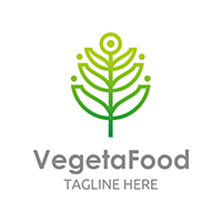 Vegetarian Food - Logo Template