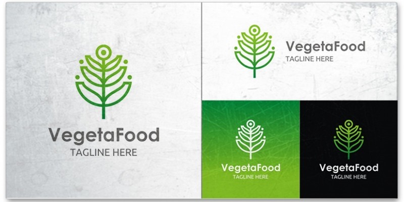 Vegetarian Food - Logo Template