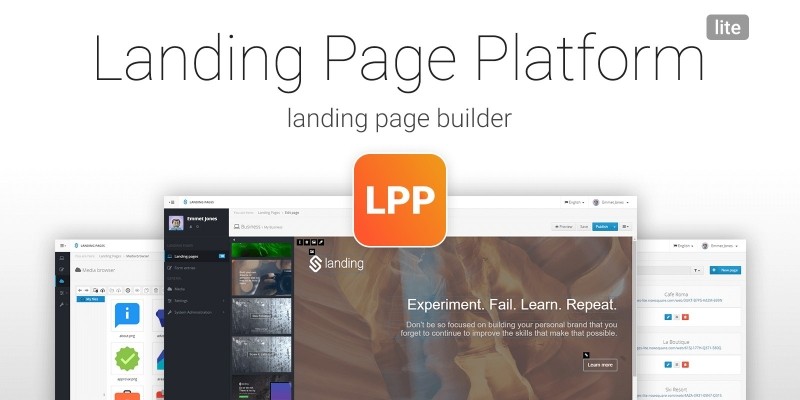 Landing Page Platform Lite PHP