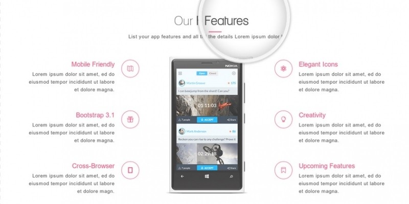 AppyFic - Bootstrap App Landing Page Template