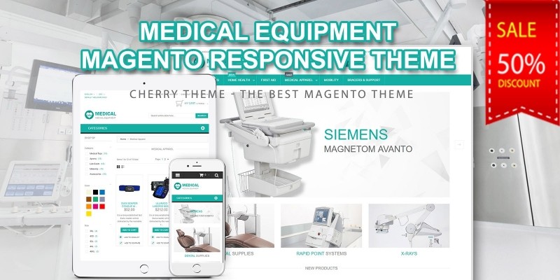 Medical Equipment Magento Theme