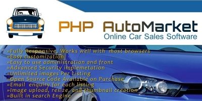 PHP AutoMarket - Car Marketplace PHP Script