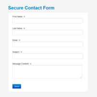 Secure Contact Form PHP Script