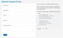 Secure Contact Form PHP Script Screenshot 1