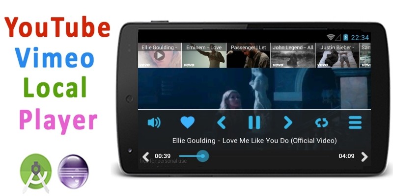 YouTube Vimeo Video Player - Android Source Code