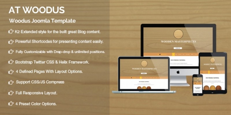 AT Woodus - Industrial Joomla Template