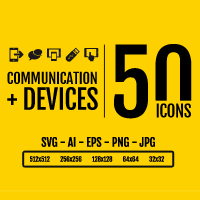 Comunication And Devices - Icon Pack