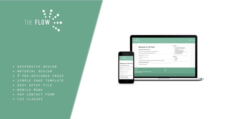 The Flow - Web Template - HTML5 - PHP - CSS