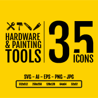 Hardware & Painting Tools Icon Pack