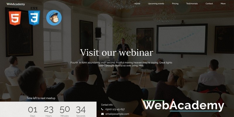 Webinar HTML Template