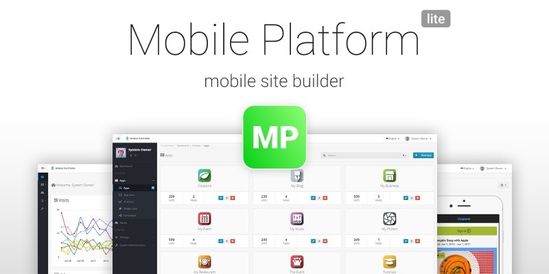 Mobile Platform Lite - Mobile Site Builder PHP