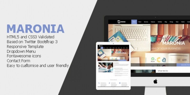 Maronia - Responsive One Page HTML Template