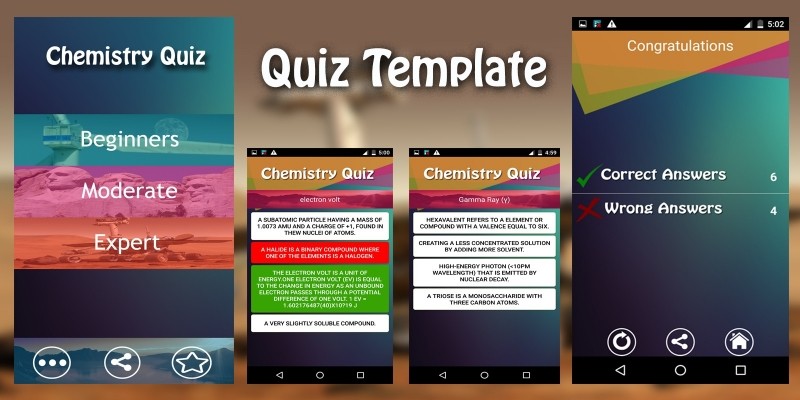 Quiz App Template - Android App Source Code