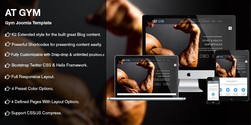 AT Gym – Fitness Gym Joomla template