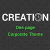 Creation - One page HTML Template