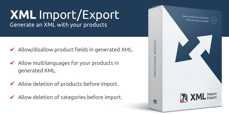 XML Import Export - PrestaShop Module