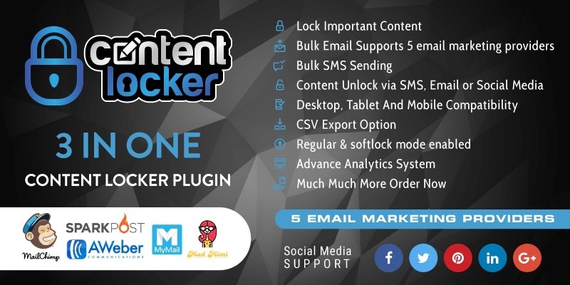 3 In One Wordpress Content Locker Plugin