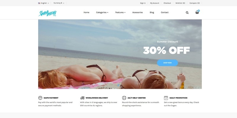 Ap Swimwear Prestashop Theme