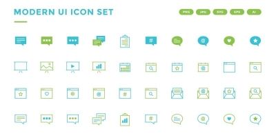 Modern UI Icon Set