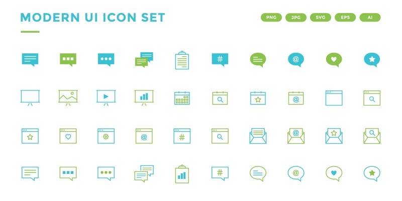 Modern UI Icon Set