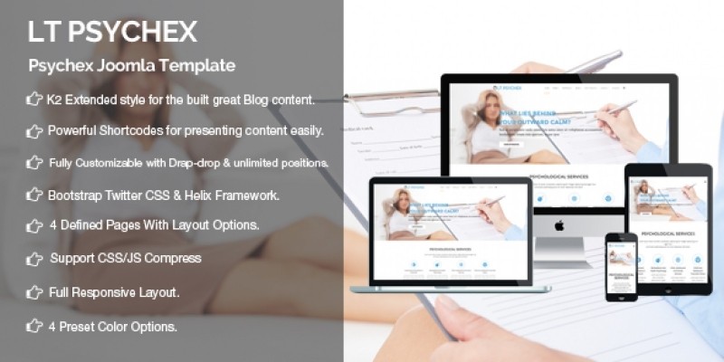 LT Psychex –  Psychology Joomla Template