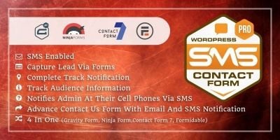 Wordpress Professional SMS Contact Form Plugin