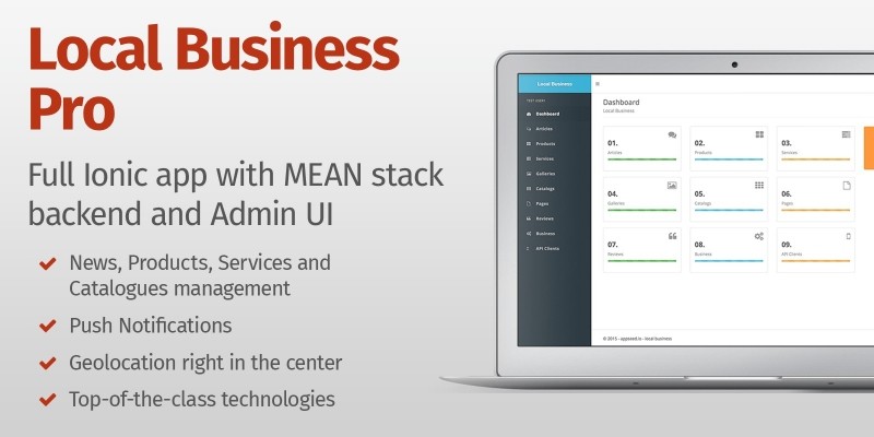 Local Business Pro - Full Ionic App Template
