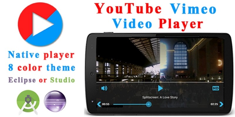 YouTube Vimeo Video Player - Android Source Code