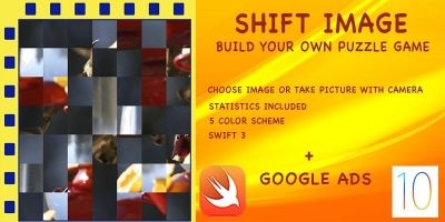 Shift Image - iOS Puzzle Game Source Code