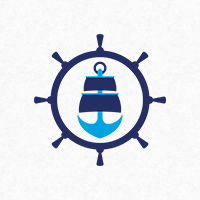 Ship Anchor Logo Template