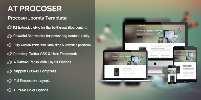 AT Procoser - Computer Repair Joomla Template