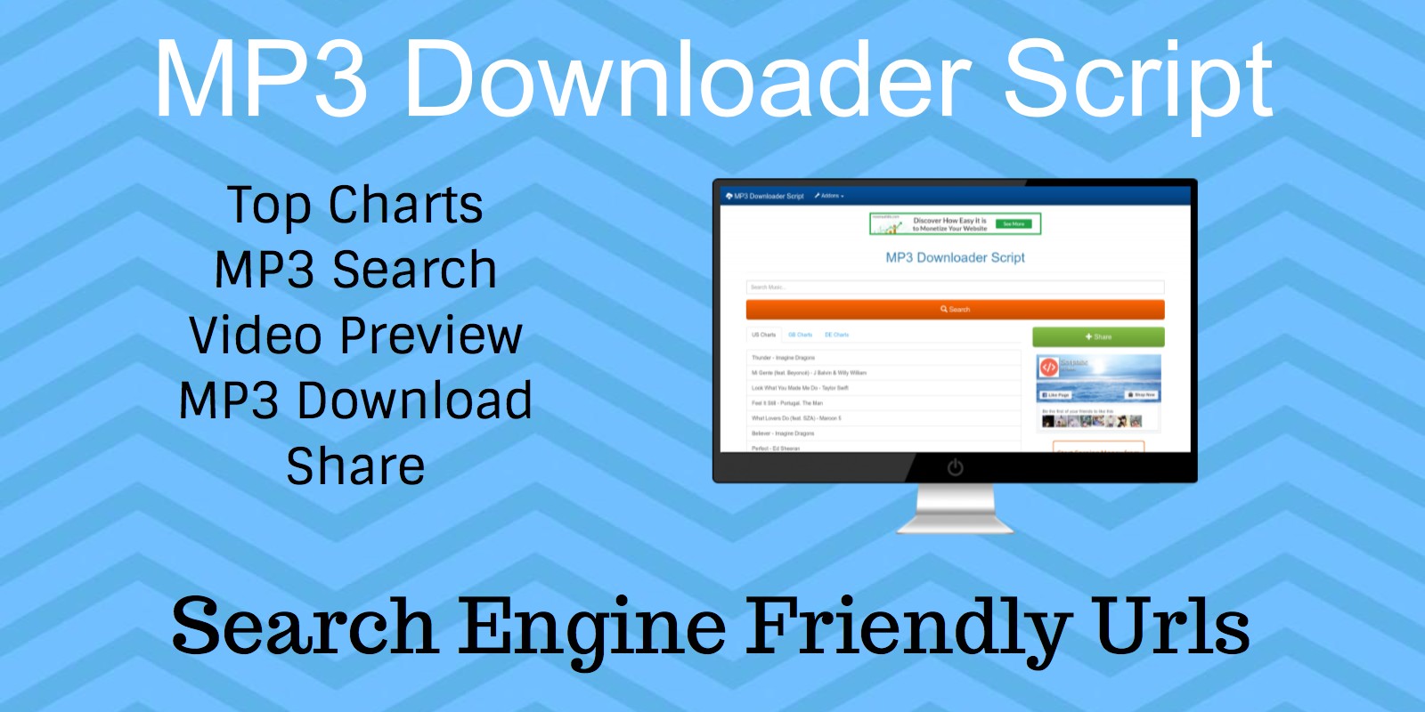 MP3 Downloader PHP Script by Theveloper Codester