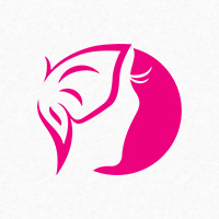 Miss Butterfly Logo Template