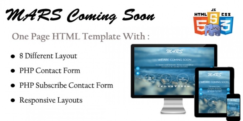 Mars - HTML Coming Soon Template