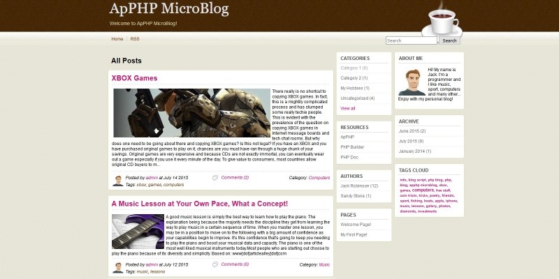  PHP Multi-Author Blog Script