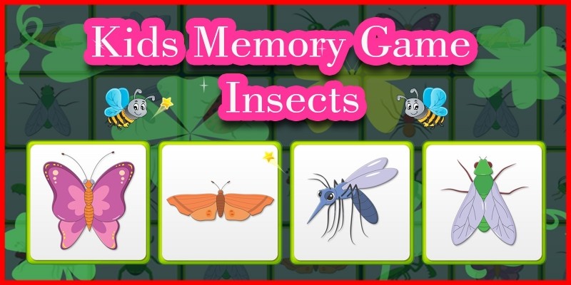 Kids Memory Game Insects - Unity Template