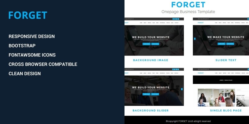 Forget - HTML Business Template