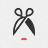 scissor-girl-logo-template