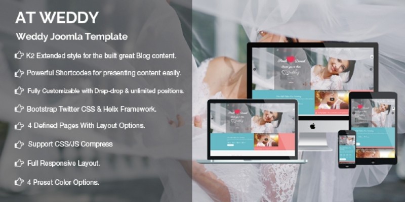 AT Weddy - Wedding Joomla Template