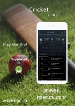 Cricket - Android Studio UI Kit Screenshot 1