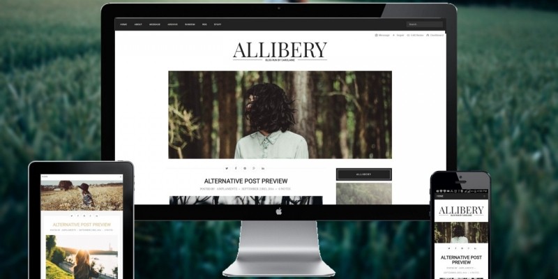 Allibery - Tumblr Theme