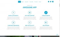 Grape App - App Landing Page HTML Template Screenshot 4